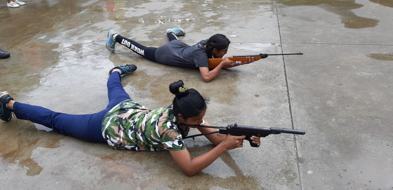 Cadets learning Rifle Shooting