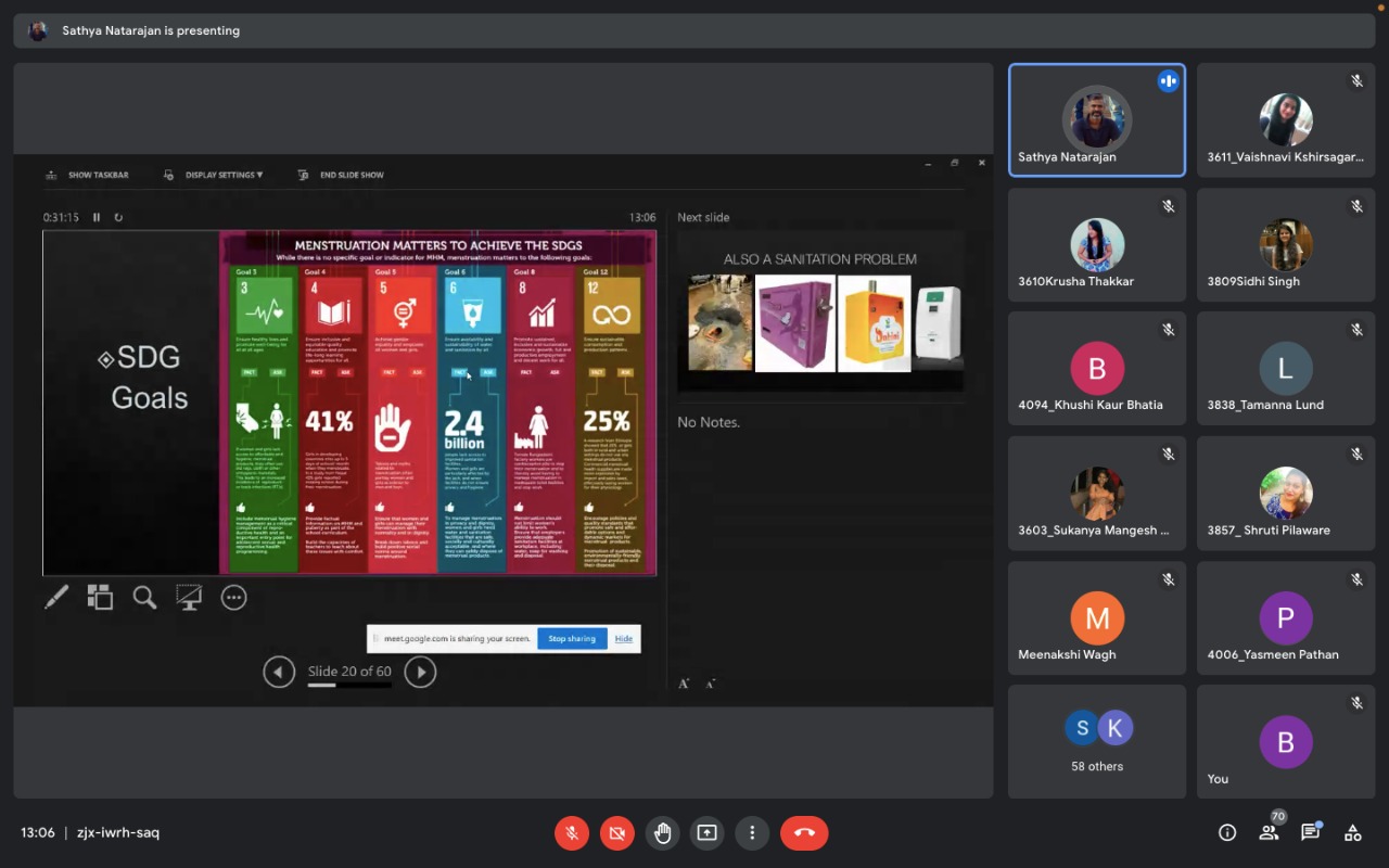 Mr. Sathya on Dignity of Labour in context of Sanitary pads disposal