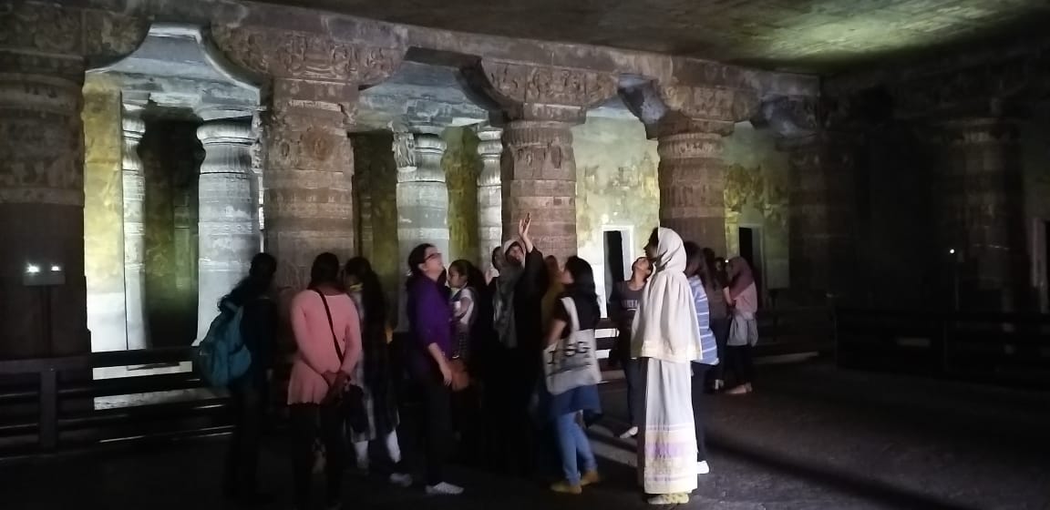 Observing the art and architecture at Ajanta Caves