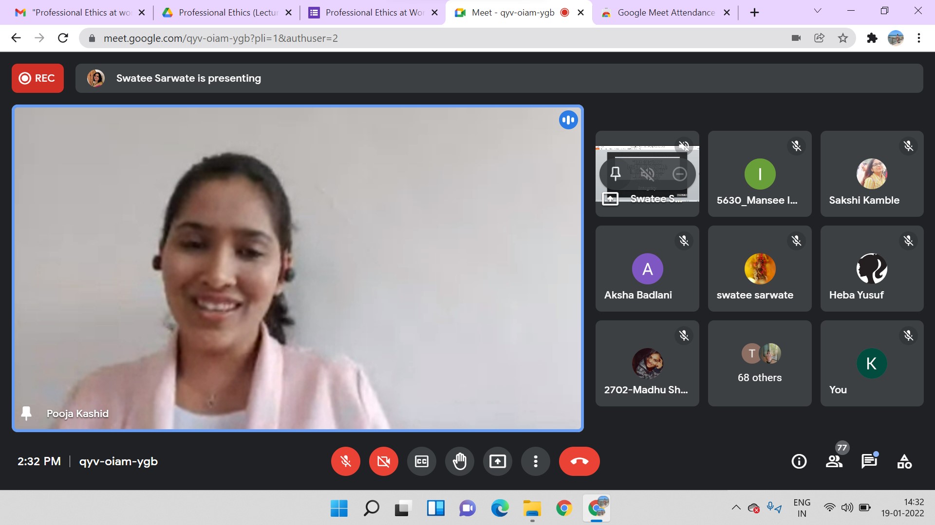 Professional ethics at work place