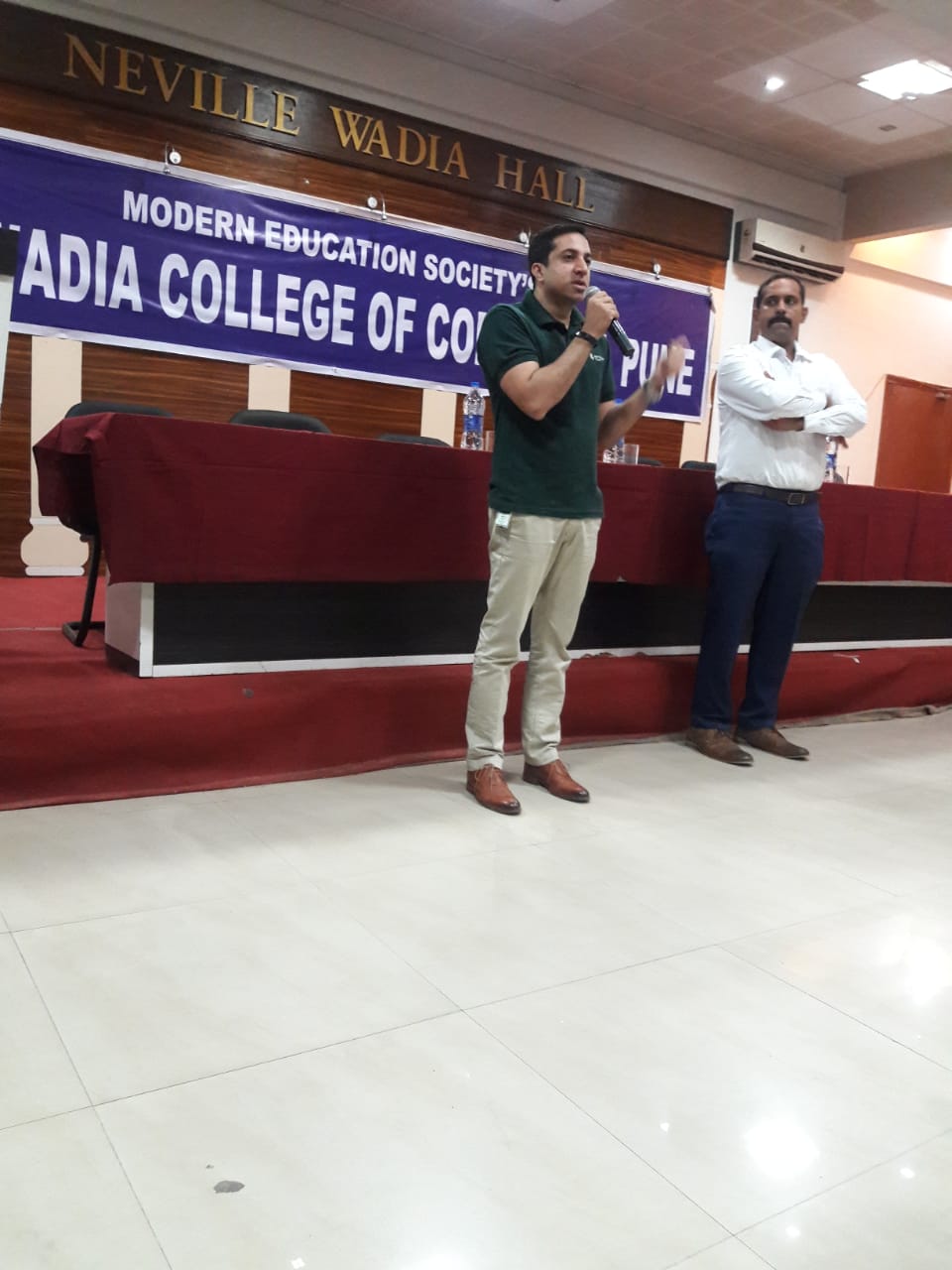 Ms. Bhavana Diwedi from Akanksha Foundation - Orienting Students about Internship (2018-19)