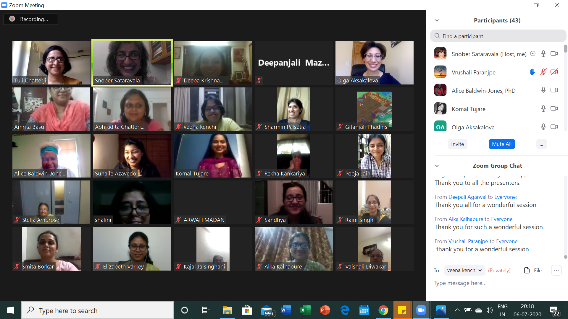 2020-07-06 COIL FDP attendance