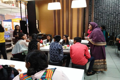 Interaction with the customers at McDonald's Outlet 