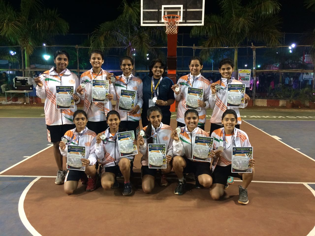 Suyosha Shetty with Savitribai Phule Pune University team- Second Place at kridamahotsav 2017-18