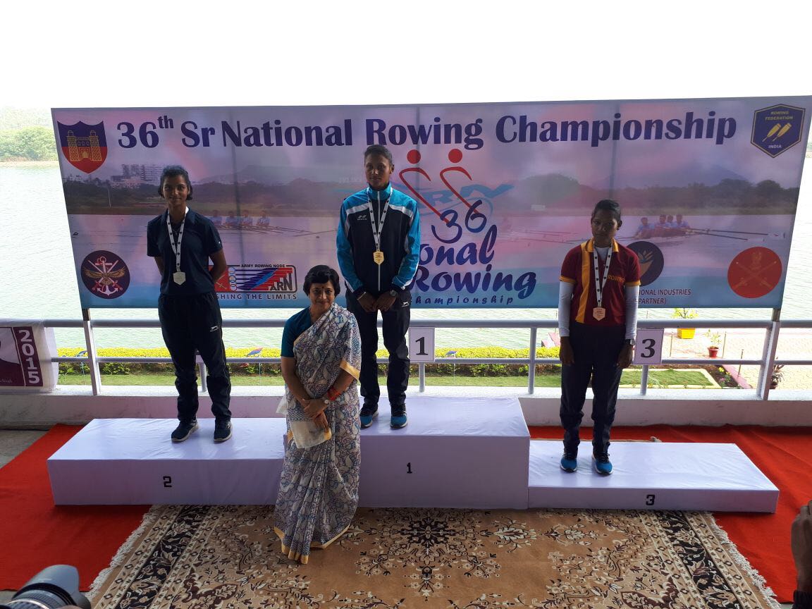 Yamini Singh (SYBBA)- Second place in 36th Sr. National Rowing Championship