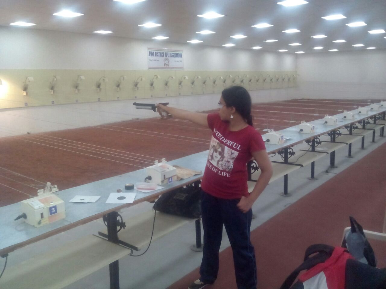 Manasi Inamdar (12th Arts)2- at National rifle Shooting competition 2017-18