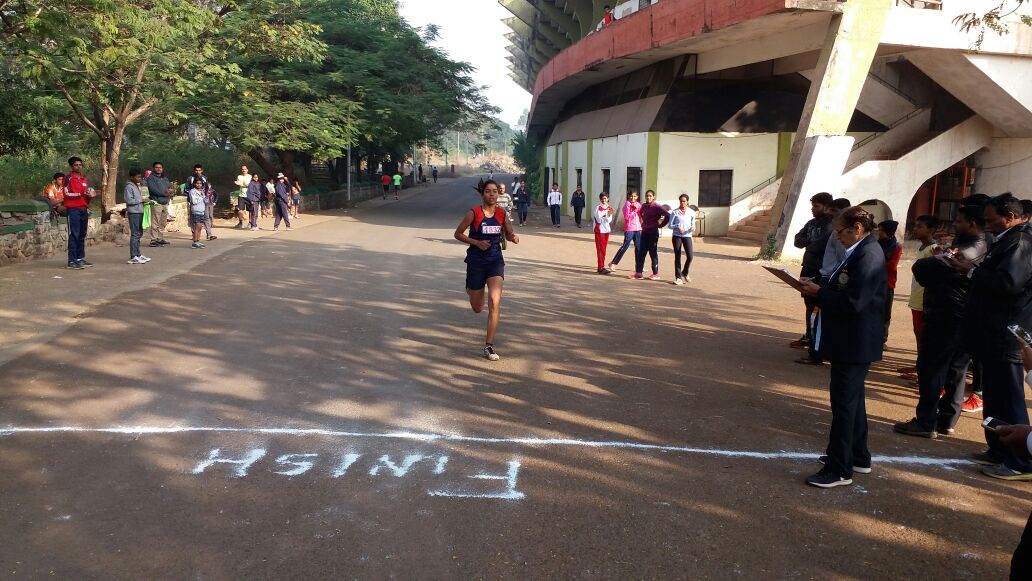 Sampada Buchade (FYBA) Gold Medal in Pune District Annual Cross Country Competition 2017-18 held at Pimpri
