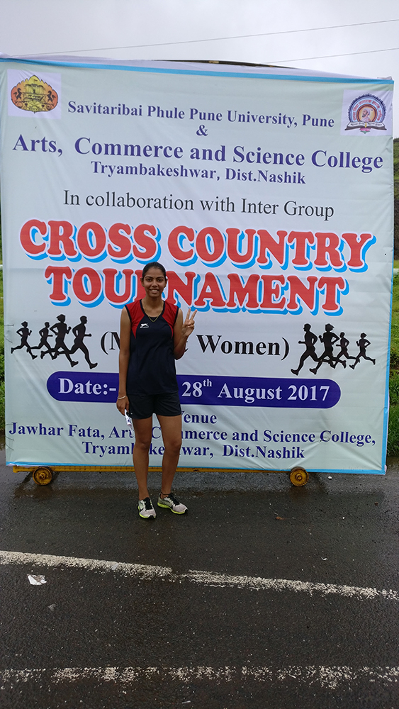 Sampada Buchade (FYBA) got selected in All India University Cross Country