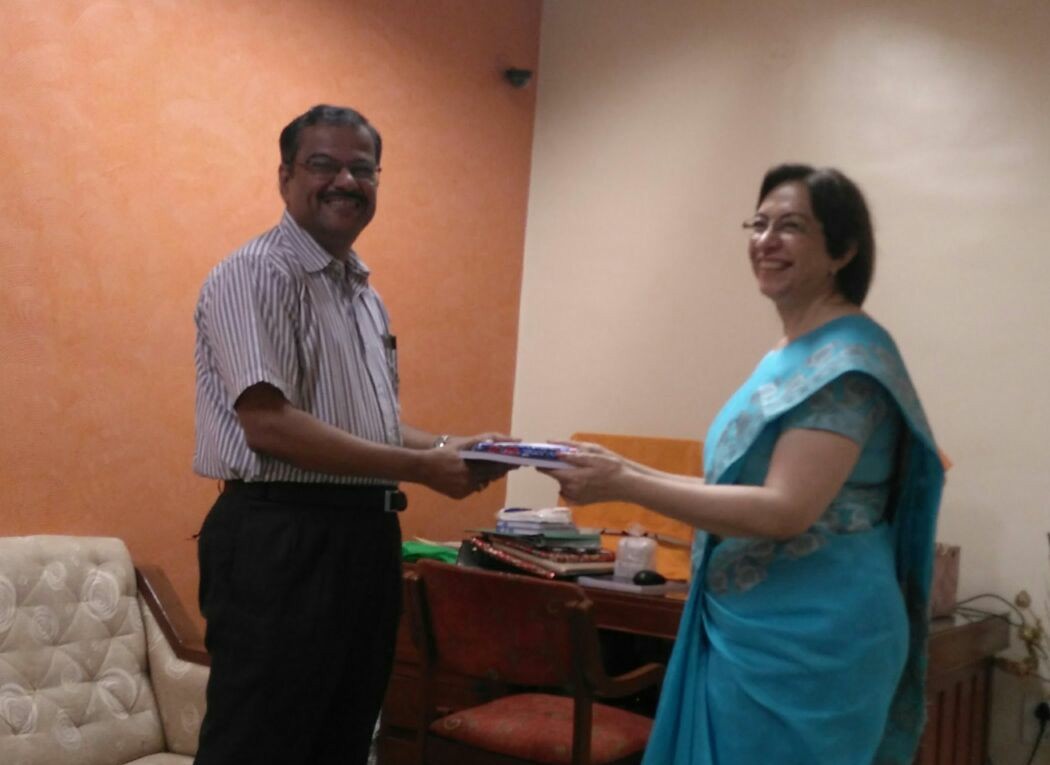 Dr.A.D. Shligram in St Mira's college