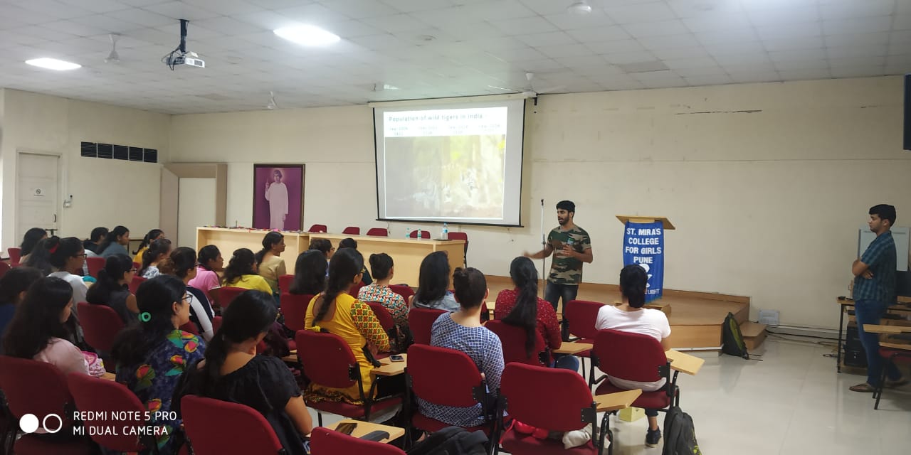 Mr.Paresh talking about the tiger habitat