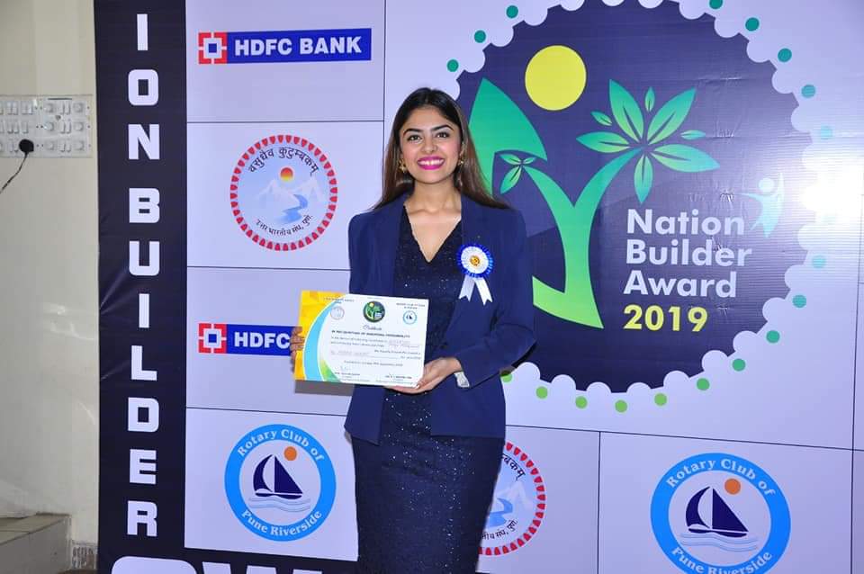 St. Mira's College is very proud of our alumna Ms Mihika Bhanot who receives the Nation Builders Award 2019!