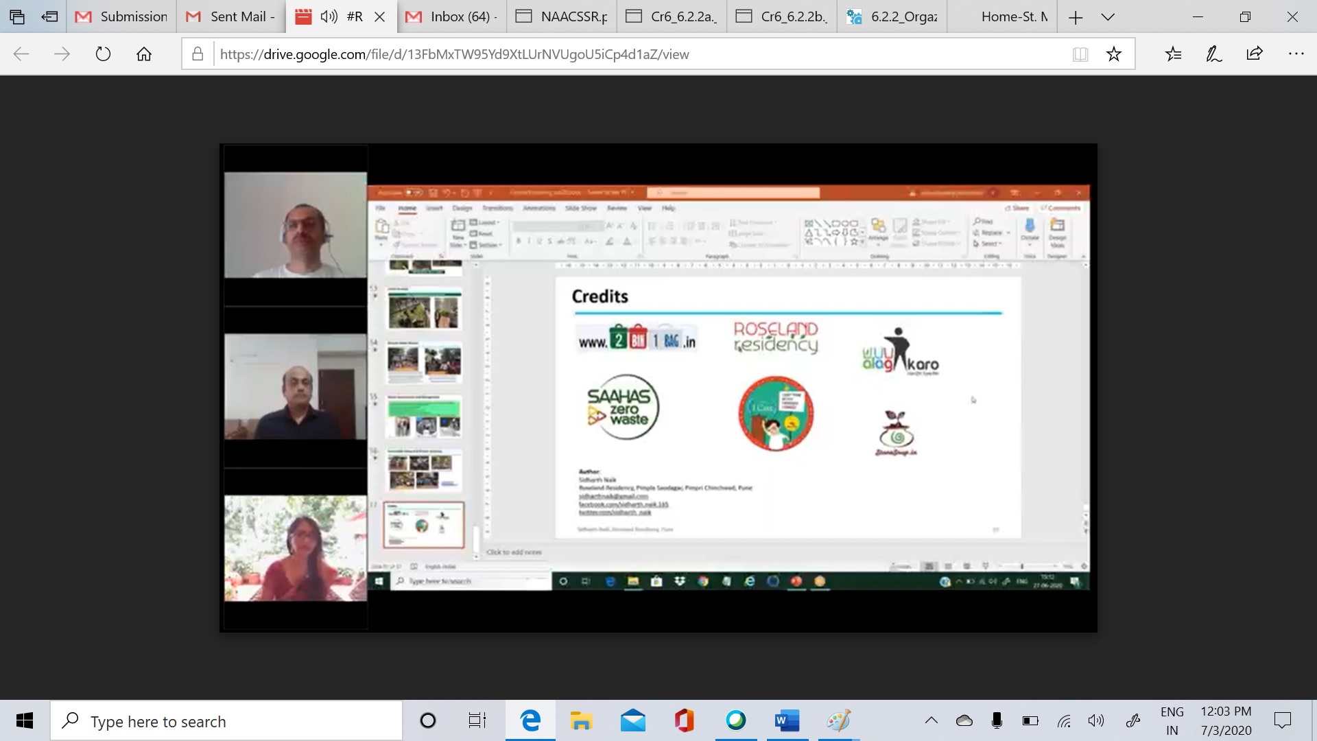 Opening Remarks by Coordinator _Green Club National Level Webinar