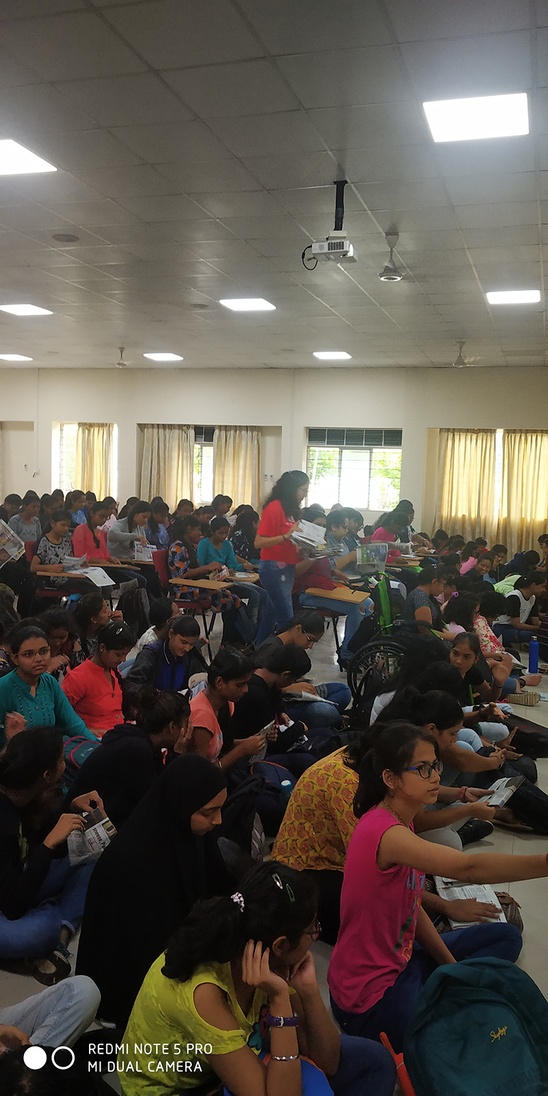 5 SMC SIP GC FY Student engagement in Newspaper bag making 06-07-2019