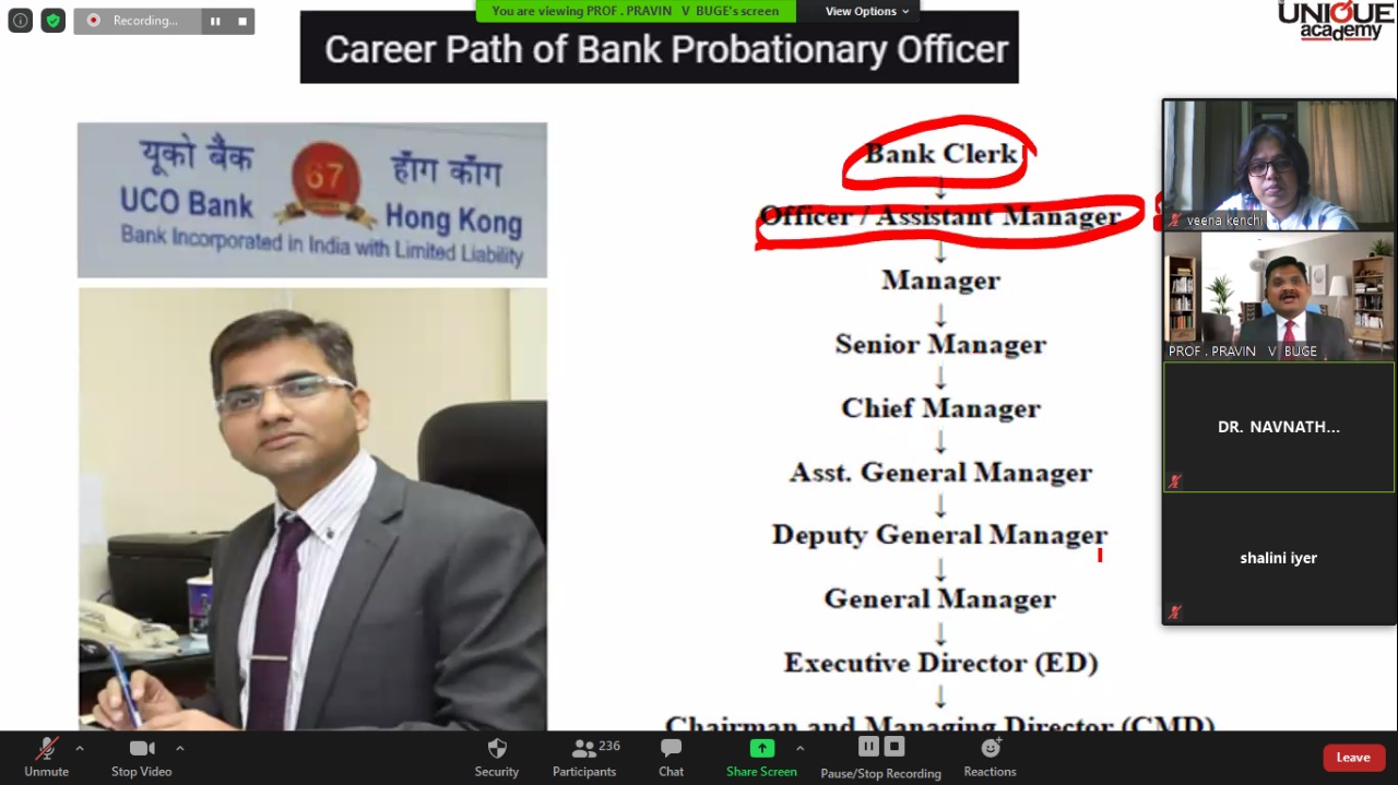 2- Discussion about job heirarchy in Banking sector