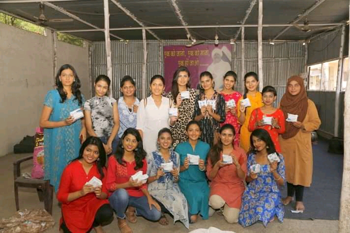 Volunteers with the Tiara Beauty Pageant Participants